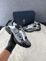 Christian Dior B30 Grey Black , Zwarte zool