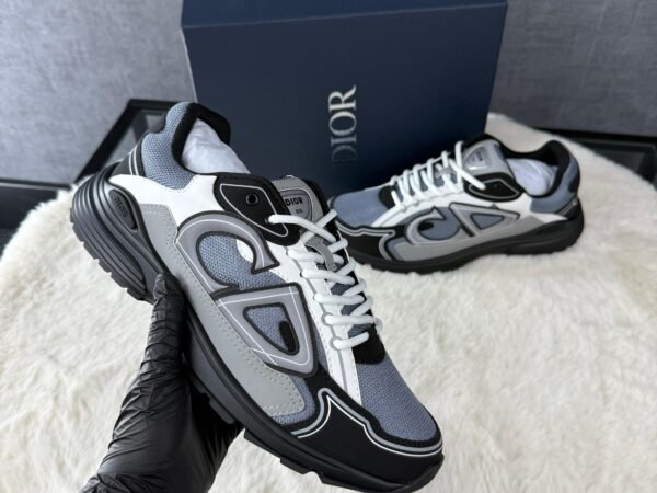 Christian Dior B30 Grey Black , Zwarte zool