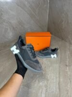 Hermes Bouncing Dark grey Suede