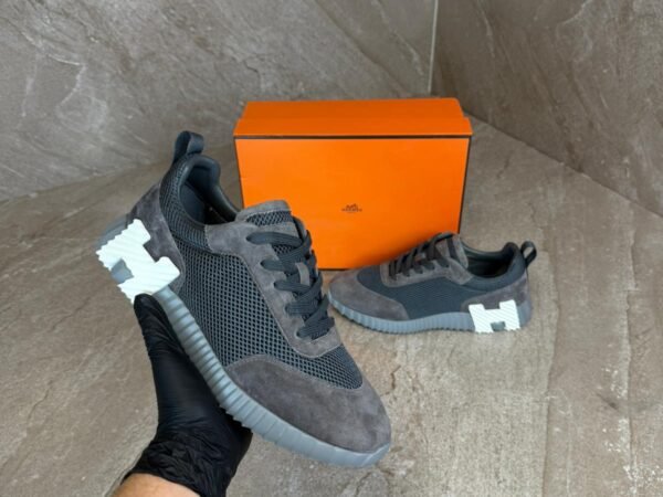 Hermes Bouncing Dark grey Suede