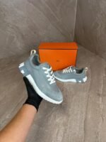 Hermes Bouncing Light Grey Sneakers