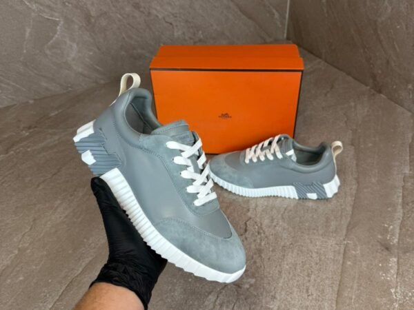 Hermes Bouncing Light Grey Sneakers