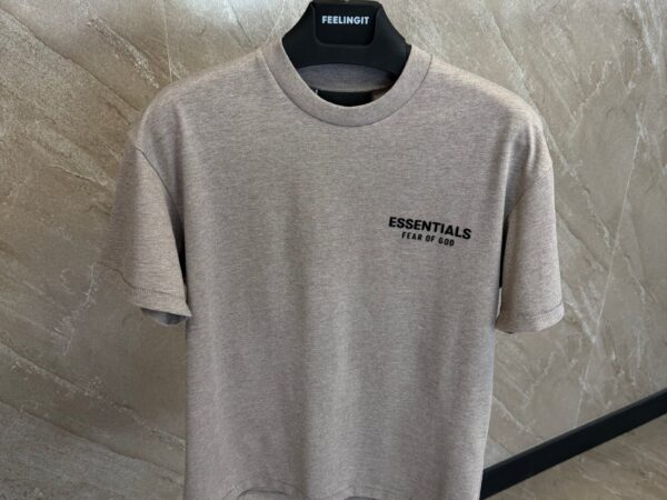 Essentials Fear Of  God T-Shirt  Red Flower Grey