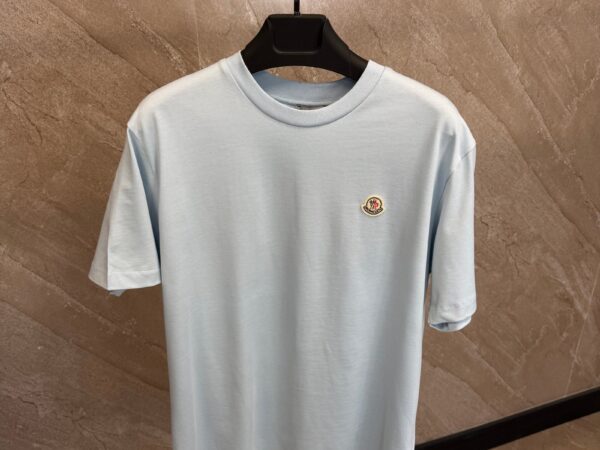 Moncler Basic T-Shirt Light Blue