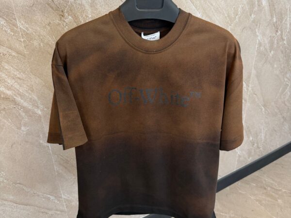 OFF-White Fade T-Shirt Brown