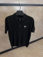 Prada Zipper Polo Black