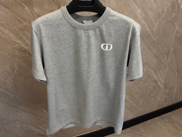 Dior CD Logo T-shirt Grey