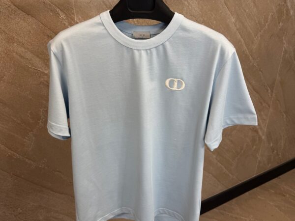 Dior CD Logo T-Shirt Light Blue