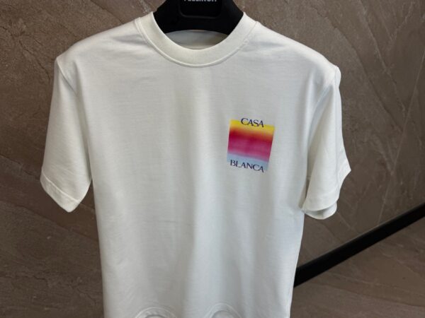 Casablanca Fade Logo T-Shirt White