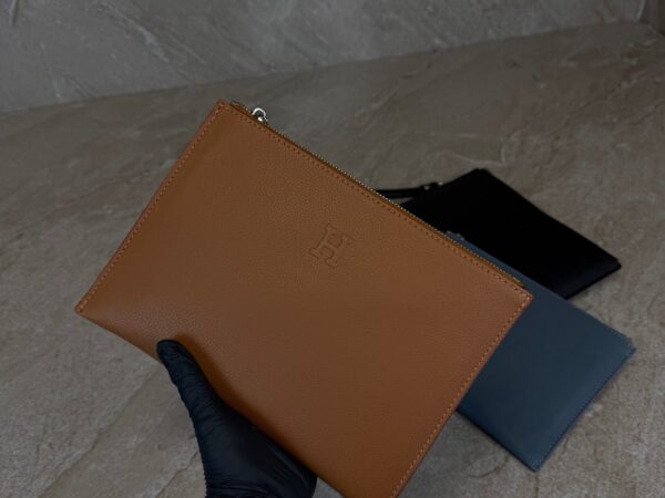 Hermes Clutch Bag Brown