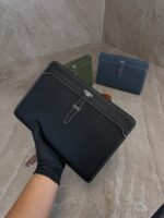 Hermes Clutch Buckle Bag Black