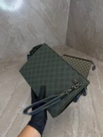 Gucci Green Trim Medium Pouch - Afbeelding 3