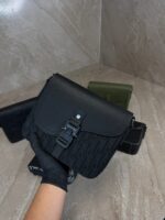 Dior Saddle Messenger Bag Black
