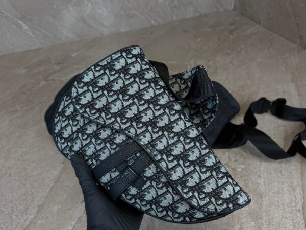 Dior Saddle Bag Grey-Black