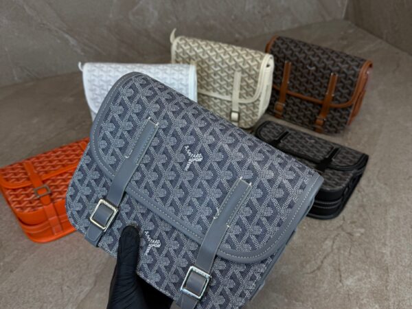 Goyard Belvedere PM Big Messenger Bag Grey