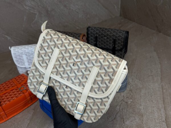Goyard Belvedere PM Big Messenger Bag Beige