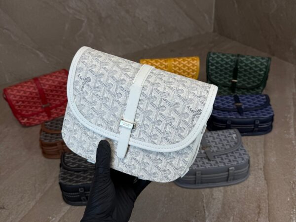 Goyard Belvedere PM Small Messenger Bag White