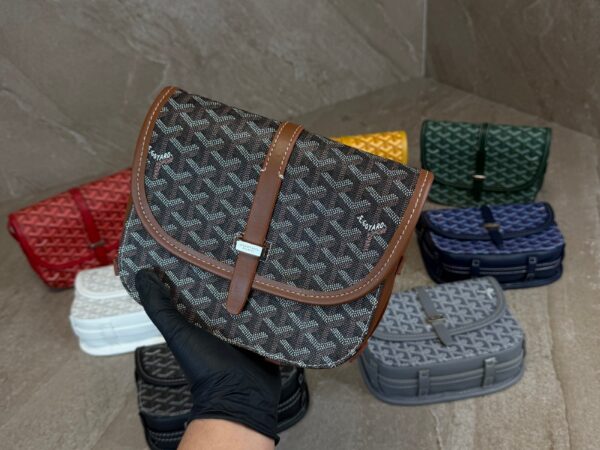 Goyard Belvedere PM Small Messenger Bag Brown