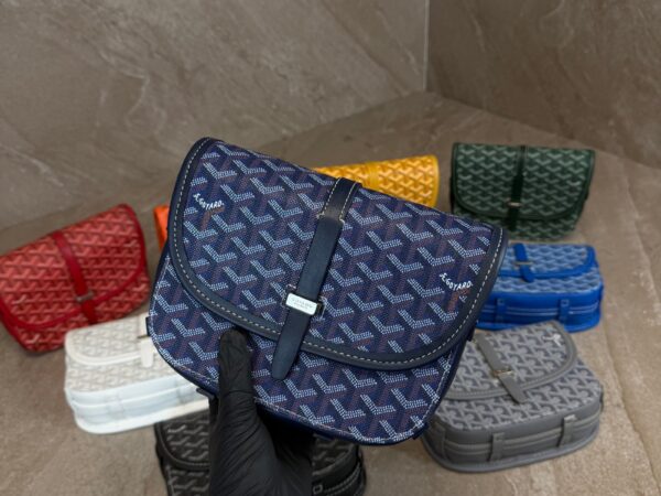 Goyard Belvedere PM Small Messenger Bag Dark Blue