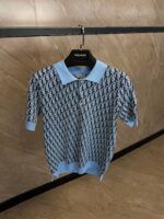 Dior Oblique Polo Shirt Blue