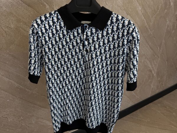 Dior Oblique Polo Shirt Black