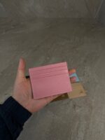 Prada Saffiano Leather Card Holder Pink - Afbeelding 2