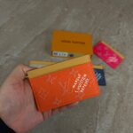 Louis Vuitton Card Holder Monogram Heritage Pondicherry Orange