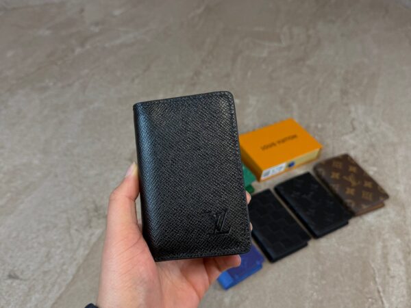 Louis Vuitton Pocket Organiser Taiga Noir