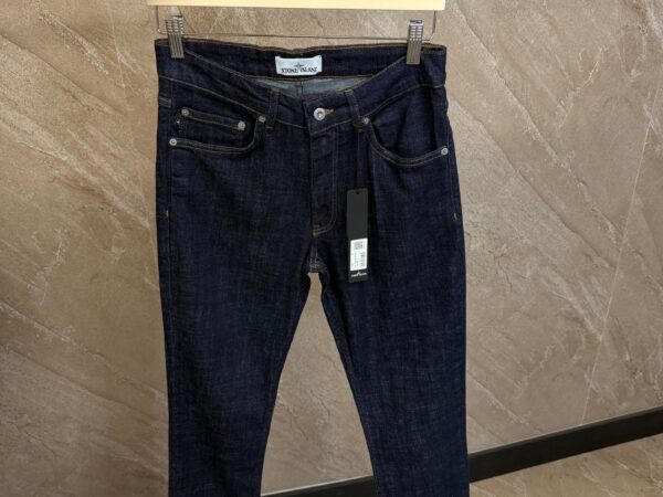 Stone Island Dark Blue Jeans, White Label