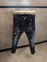 Dsquared2 Black Jeans, Beige Label