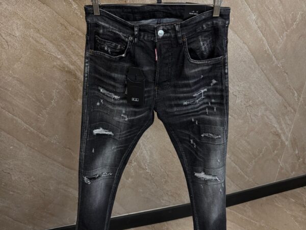 Dsquared2 Black Jeans, Beige Label