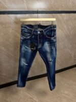 Dsquared2 Blue Jeans, Green-White Label