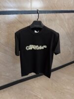 OFF White Print T-Shirt Black