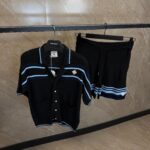 Casablanca Crochet Tennis Summer Set Black