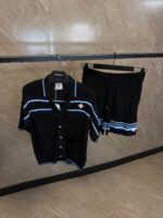 Casablanca Crochet Tennis Summer Set Black