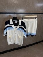 Casablanca Crochet Tennis Summer Set White-Black