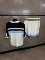 Casablanca Crochet Tennis Summer Set White-Black - Afbeelding 2