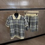 Burrbery Print Summer Set Beige