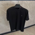 Moncler Black Logo Stripe T-Shirt Black