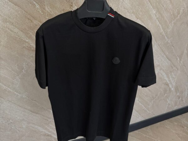 Moncler Black Logo Stripe T-Shirt Black