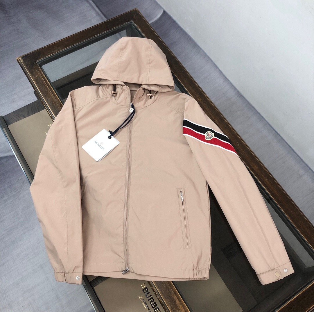 IMG_7237 Moncler Claut Jacket Beige High Quality + NFC - Afbeelding 1