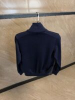 Moncler Tricot Hybrid Zip Cardigan Navy - Afbeelding 2