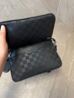 Louis Vuitton Trio Messenger Black Leather - Afbeelding 3