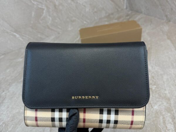 Burberry Haymarket Check Black Small Looxley Crossbody