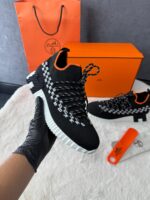 Hermes Flex Slip-On Sneaker Black