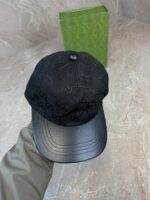 Gucci GG Canvas Baseball Cap Black / Leather - Afbeelding 4
