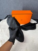 Hermes Bouncing Black on Black Sneakers - Afbeelding 5