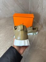 Hermes Bouncing Sneakers Brown Leather - Afbeelding 4