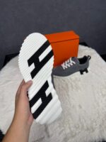 Hermes Bouncing Grey Suede Ribbels - Afbeelding 3