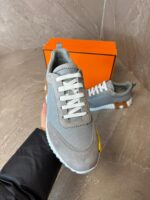 Hermes Bouncing Sneakers Grey, Brown Logo - Afbeelding 5